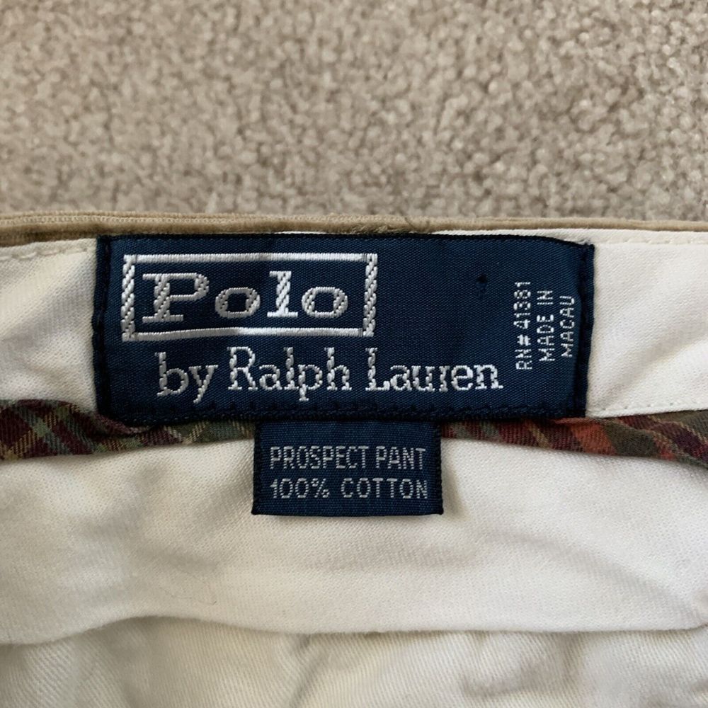 Vtg Polo Ralph Lauren Mens Sz 38X34 (Fits 36x33) Prospect Corduroy Pants‎ Beige - Picture 3 of 10